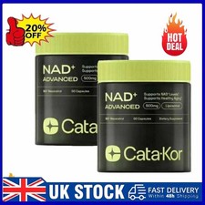 NAD+ ADVANCED 500mg Supplement for Anti-Aging, Energy,Focus / Nicotinamide 60pcs