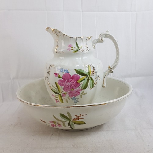 Ceramic wash bowl and pitcher - wash,