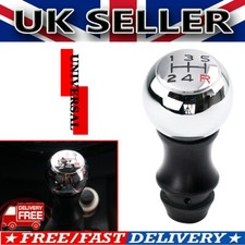 Universal 5SP Car Gear Stick Shift Knob Lever Shifter Manual Chrome Cover Gaiter