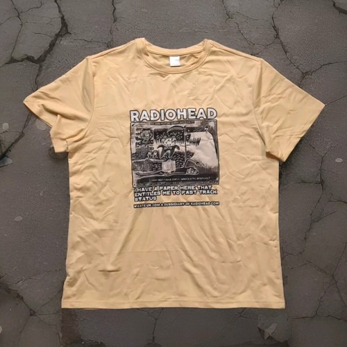 Radiohead shirt apricot - t-shirt,