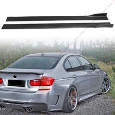 For BMW E36 E46 E60 E90 F30 F32 X5 G30 86.6'' Fiber Look Side Skirt Splitter Lip