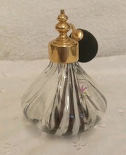 Cathness Vintage Glass Bottle Perfume Atomiser  Black and White Stripe Design 