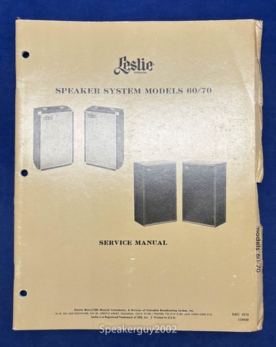 Original leslie speaker model - original,