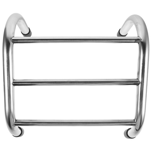 Stainless steel salon footrest - steel,
