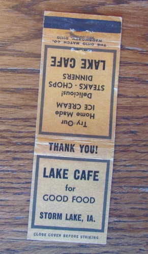 Ohio match matchbook cover - ohio,