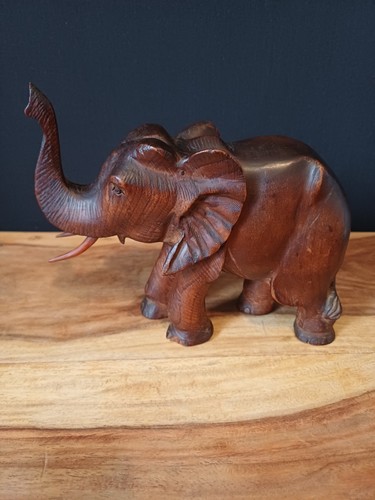 Vintage hand carved wooden - carved,