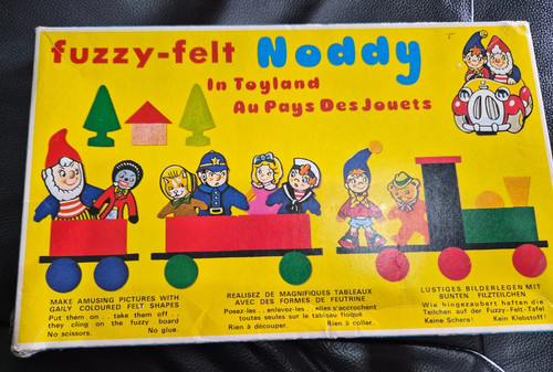 Vintage fuzzy felt noddy - vintage,