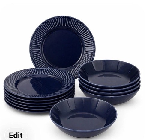 Ikea strimmig cobalt navy - ikea, blue