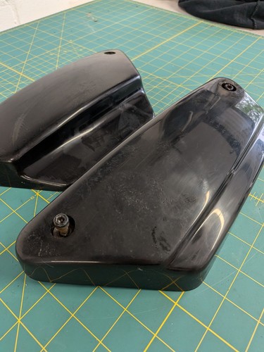Fxr side covers - black, harley