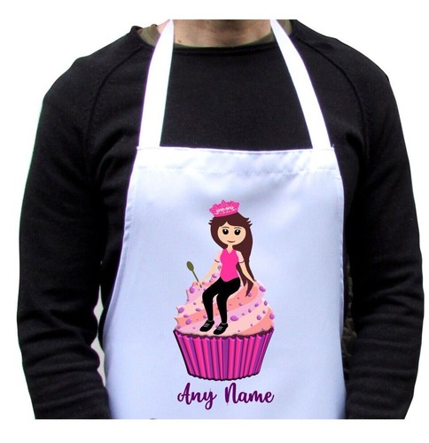 Personalised apron cupcake - personalised,