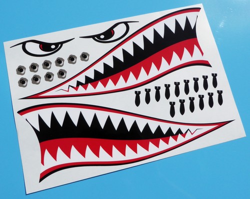 Motorbike flying tiger - motorbike, shark