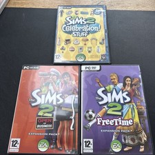 The Sims 2 PC Expansion Packs - Celebration, Open for Business and Freetime. 