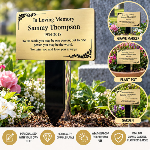 Personalised memorial plaque - personalised,