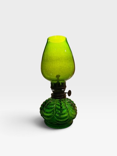 Antique green glass - green, miniature