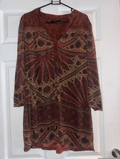 Ladies Size 16 Next Aztec Print Top In A Very Good Condition