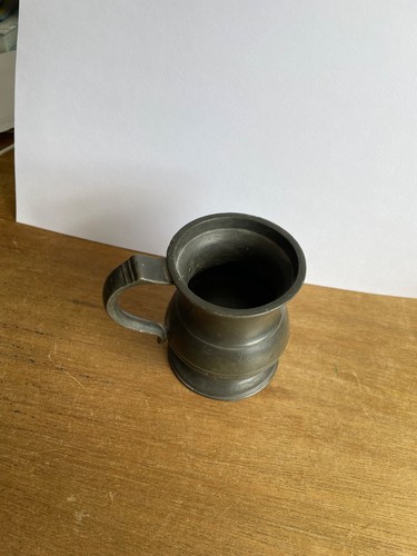 Antique pewter gill - antique,