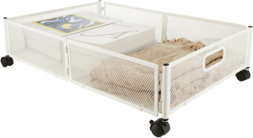 Underbed storage wheels - on,