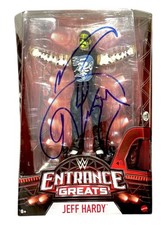 WWE JEFF HARDY SIGNED ENTRANCE GREATS ELITE TOY ACTION FIGURE WITH JSA COA RARE