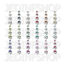 Replacements Spares - Gem Balls | 1.2mm (16g) - 2.5mm 3mm 4mm 5mm | 18 Colours