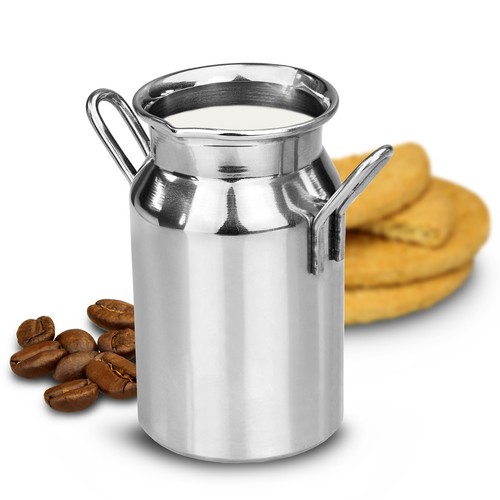 Stainless steel mini milk - steel,