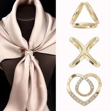 X-Shaped Scarf Clips - Elegant