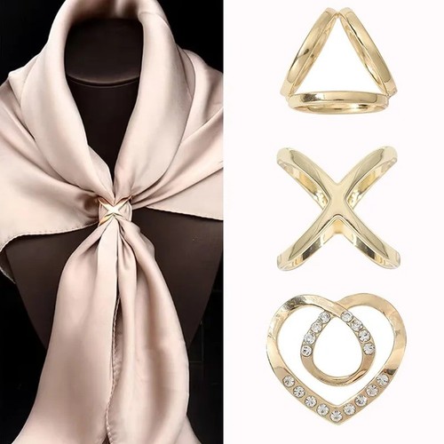 Shaped scarf clips elegant - scarf,