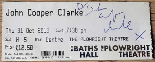 John cooper clarke - john, signed
