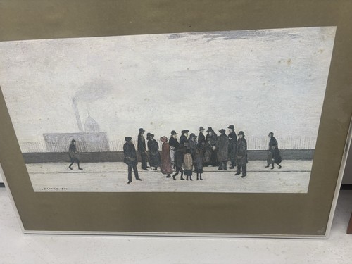 Lowry signed 1920 mounted - lowry,