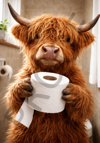 Highland cow toilet - highland,