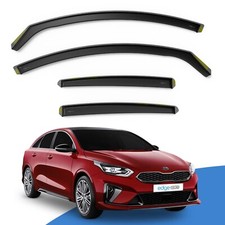 Kia PRO CEED MK3 2019-2024 5 Door Estate Wind Deflectors 4pc Edgevisors Tinted