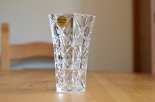Vintage Cristal D’ Arques France Star Pattern 24% Lead Crystal Vase