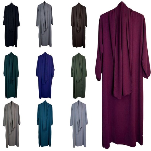 Ladies plain abaya - plain, hijab