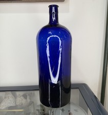 Huge Antique Cobalt Blue Apothecary / Chemist Bottle - 34cm