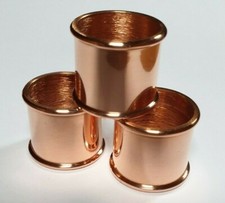 Beaded COPPER Collars Choice of 21mm, 23mm or 25mm i/d. for Walking Stick Making