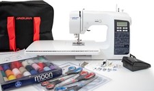 Jaguar 200SQ Computerised Sewing Machine, 200 Stitches, 9 Buttonholes, Includes