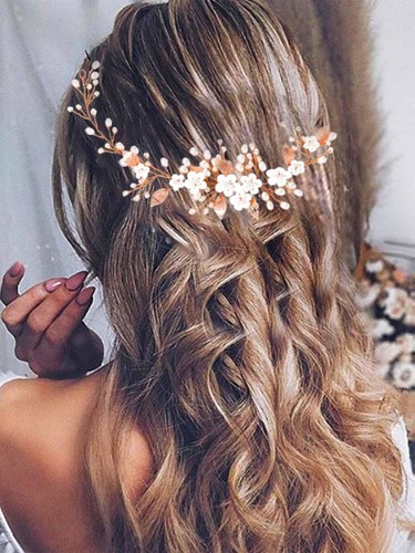 Flower bride wedding hair - flower,