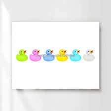 Bathroom Rubber Ducks Art