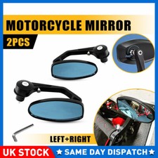 Motorcycle 7/8" Rearview Bar End Mirrors for Triumph Street Triple 675 765 R RS