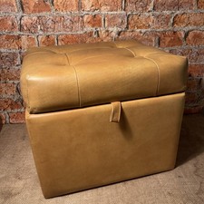 Vintage Vinyl Foot Stool –