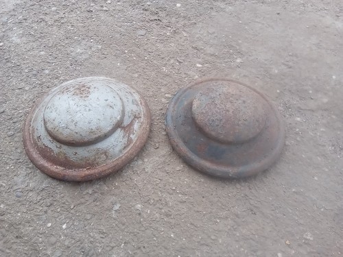 Pair ford pop hubcaps popular - ford,