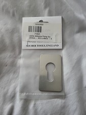 Jumbo Adhesive Fixing Escutcheon Souber 65.5 x 40mm Euro Satin Stainless Steel