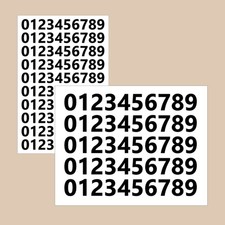 Bold Vinyl Numbers Sticker