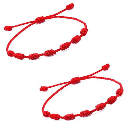 Kabbalah red string bracelet - red,