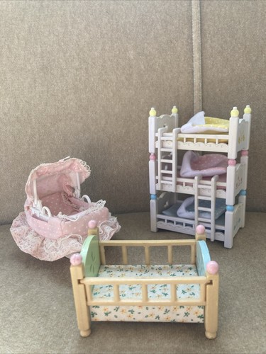 Sylvanian furniture bed bundle - sylvanian,