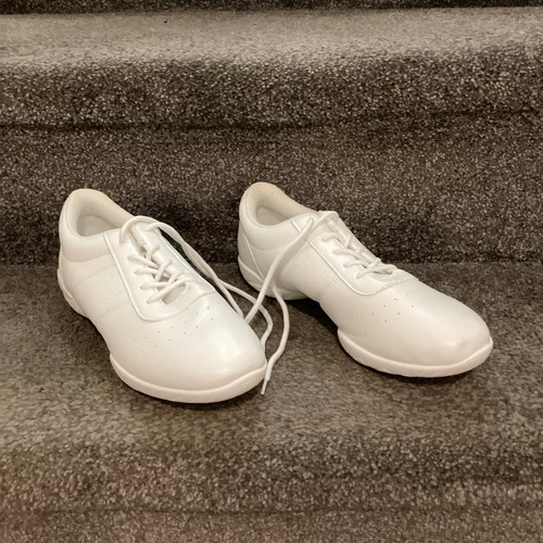 White split sole cheer - sole, pom