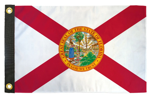 Florida flag 12x18in boat - florida,