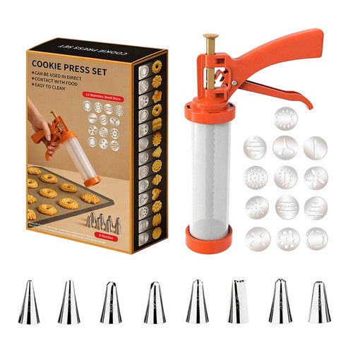 Cookie press set handheld - cookie,