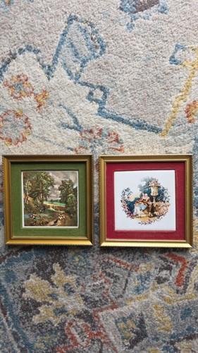 Framed vintage decorative - x,