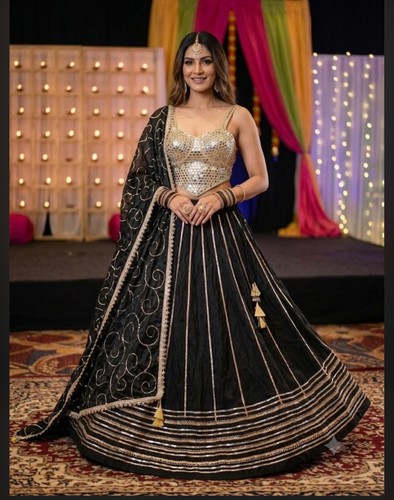 Designer black lehenga choli - designer,