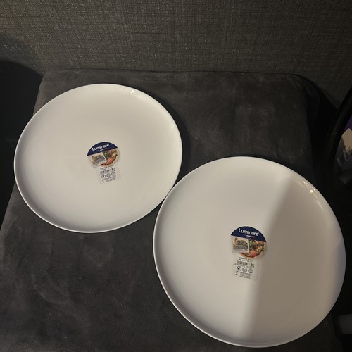 Luminarc pizza plate - pizza, white